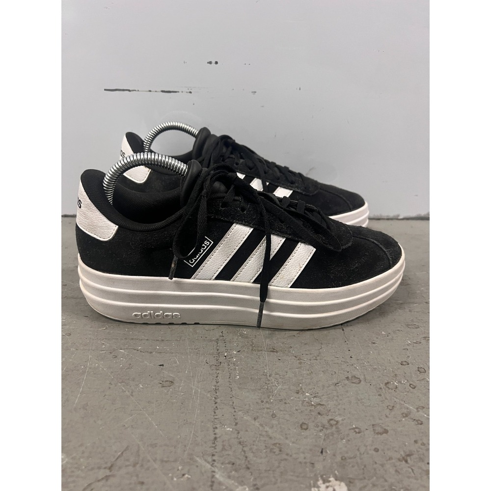 Adidas VL Court Bold IH4777 Sneakers Kids US 7 Black‎ Platform Sportswear Shoes